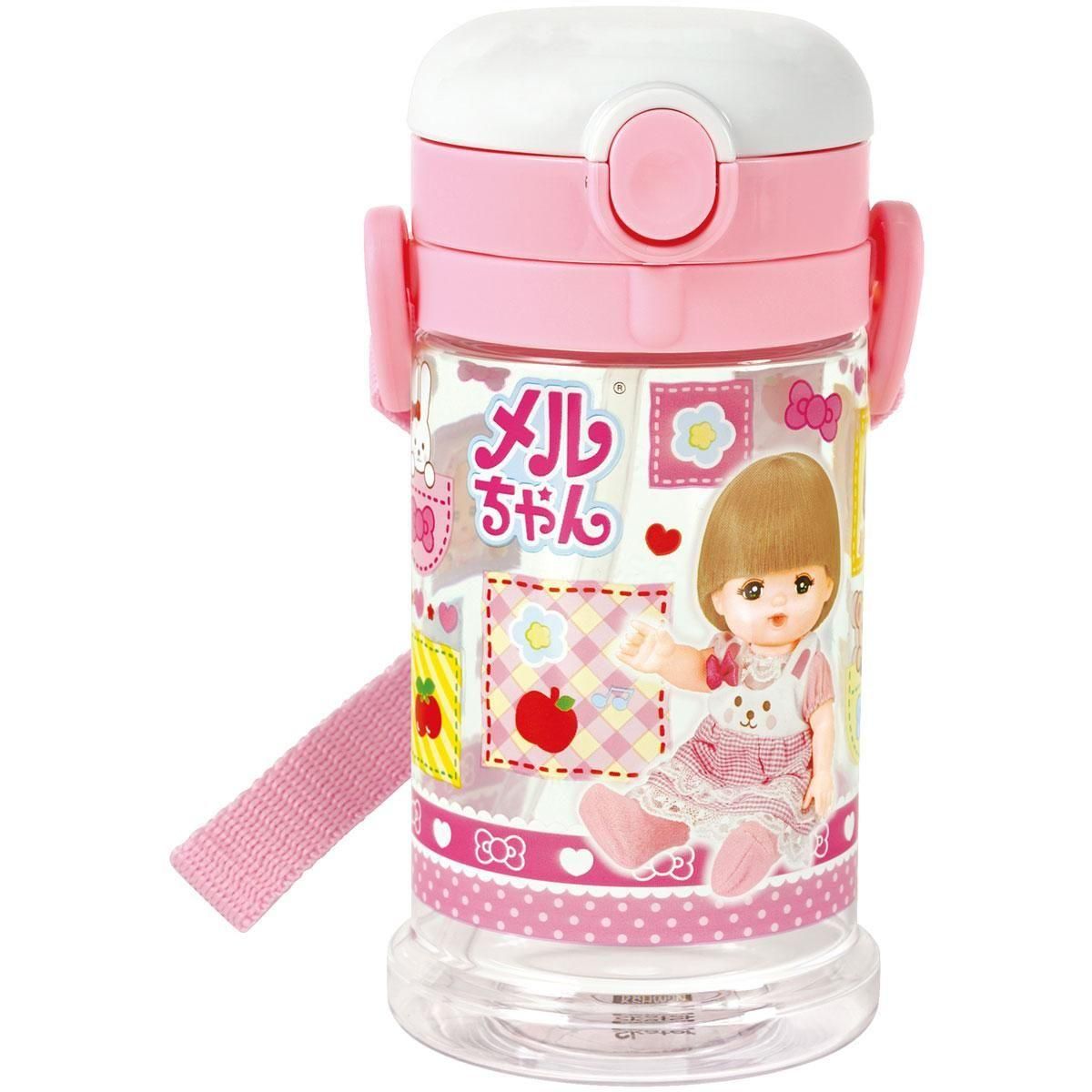 【まぁちゃん】熟成　6本 折りたたみハンドル＆ショルダーベルト付ストローマグ - メルちゃん