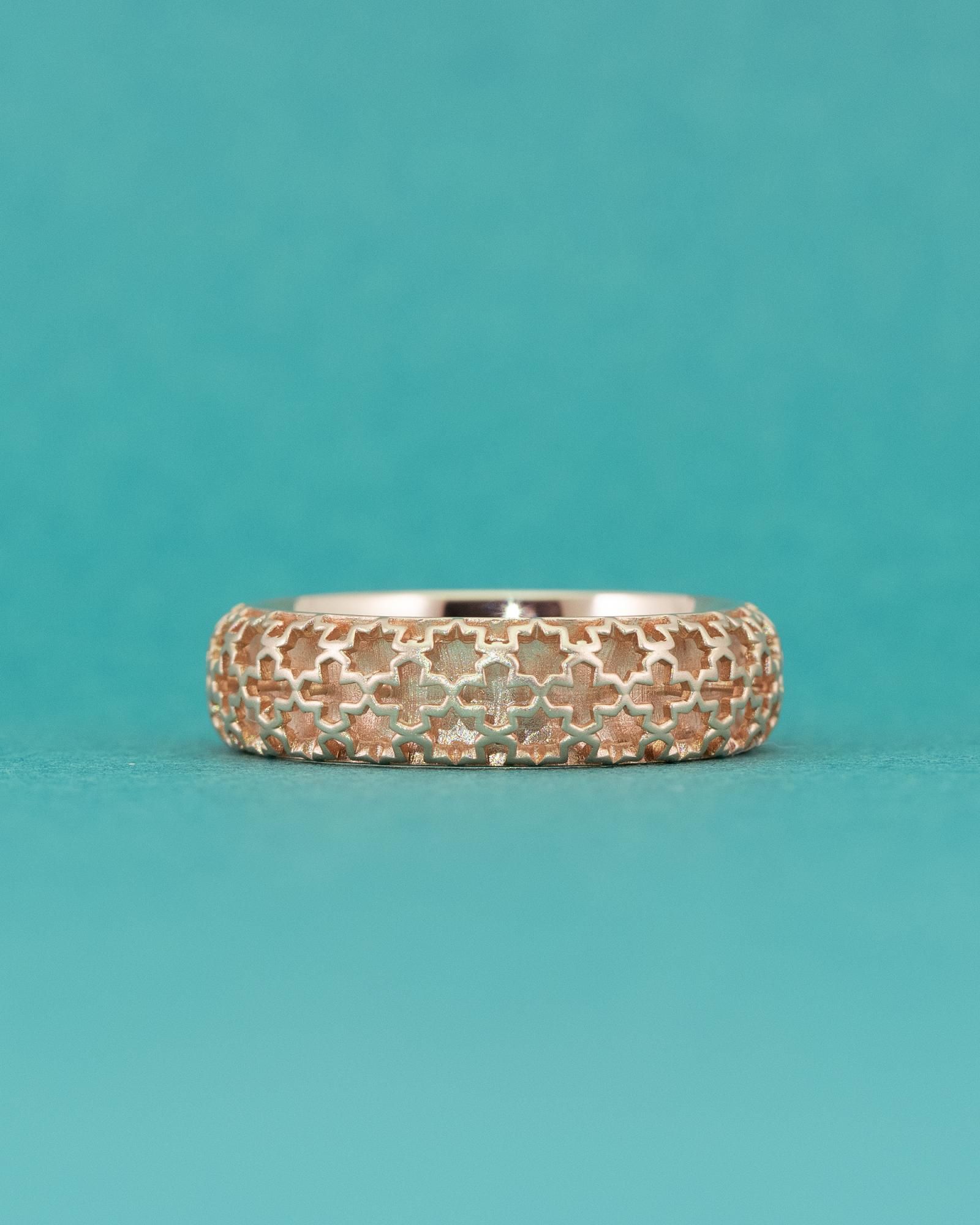 K10K18 Octagram Ring / Narrow