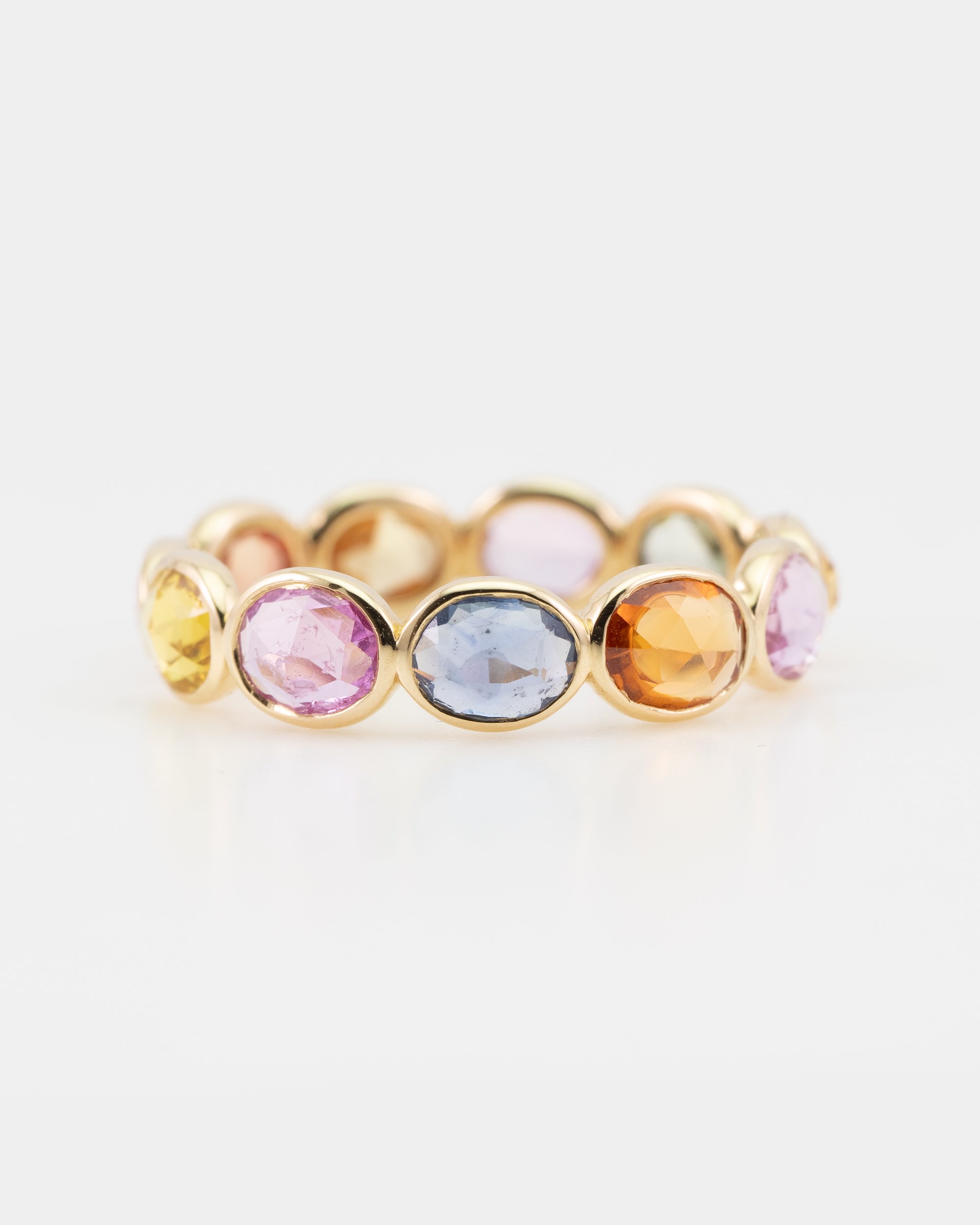 K18 Multicolor Sapphire Full Eternity Ring - Altgraph
