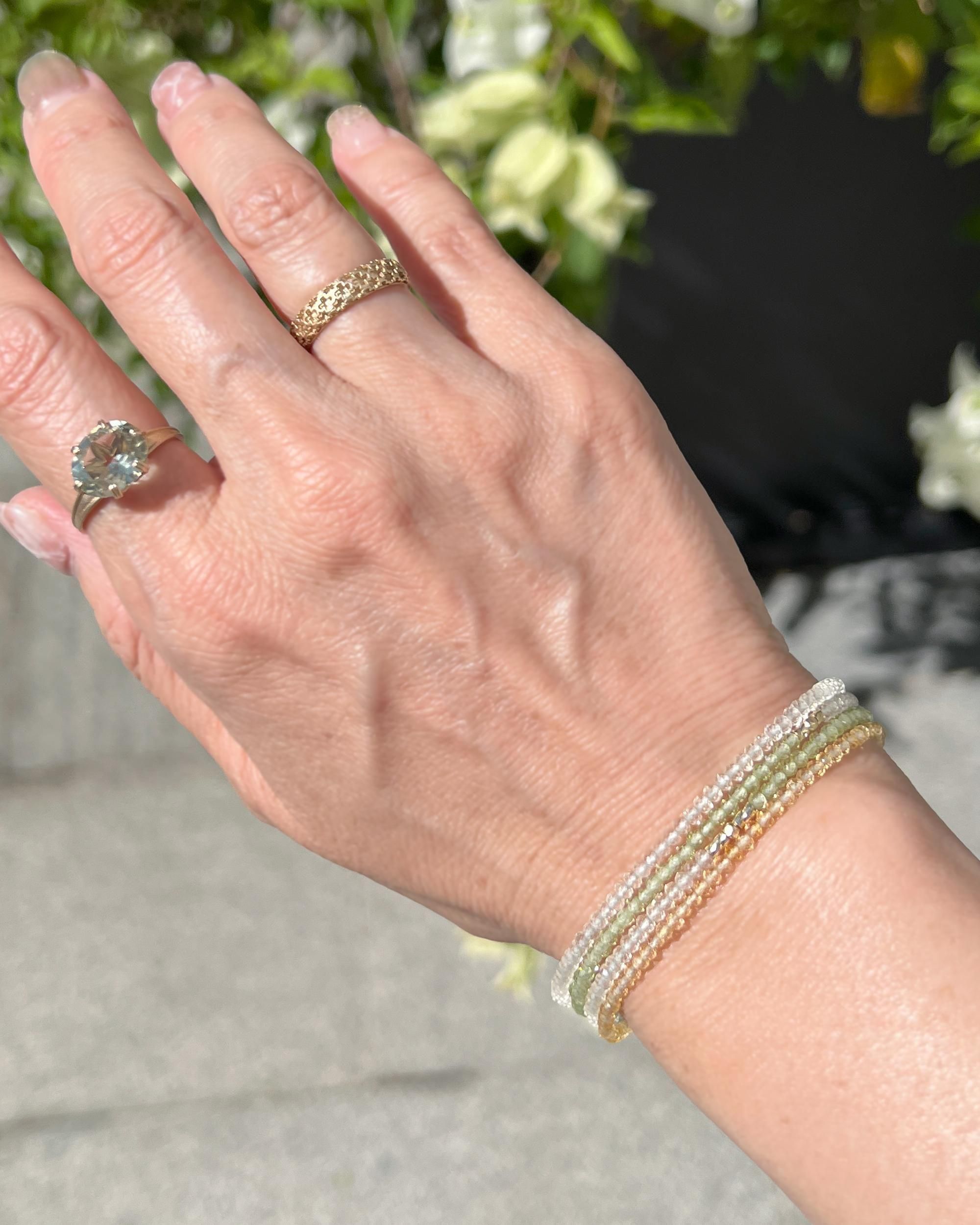 14kgf 高品質アメトリン スコロライトブレスレット アメトリン ブレスレット 14mm #QA524 - プレミアム天然石専門店