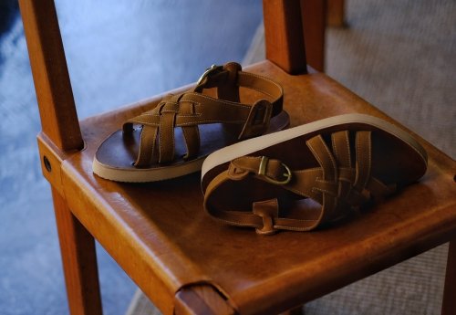 <br />GRENSTOCK footwear<br />
Leather Mesh Sandals
