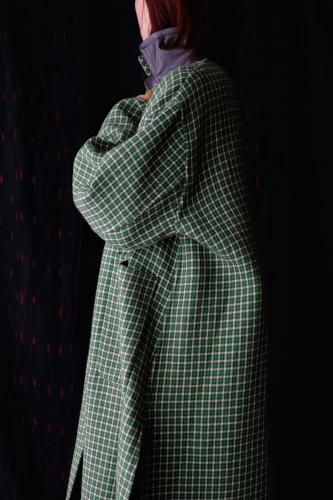 <br />LOEFF<br />
<br />Gun Club Check Reversible Coat<br />