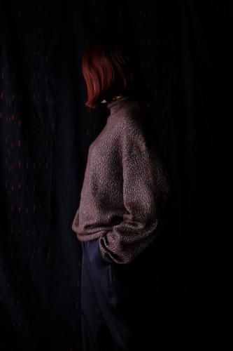 <br />MOTHER HAND artisan<br />
<br />DINANT Mock Neck Sweater<br />