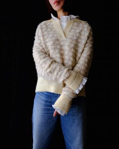 <br />Nigel Cabourn<br />
<br />Fancy Tweed Skipper Knit <br />