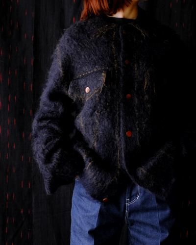 <br />ROUTINE<br />
<br />Vintage Shaggy Knit Jacket<br />