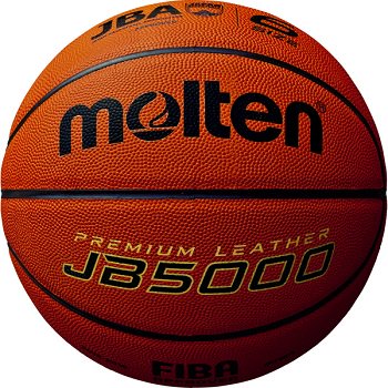 molten モルテン　JB5000　バスケットボール６号球　国際公認球　検定球　貼り・天然皮革の商品画像