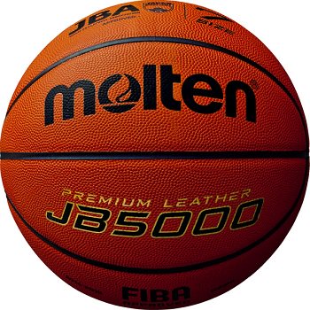 molten モルテン　JB5000　バスケットボール７号球　国際公認球　検定球　貼り・天然皮革の商品画像