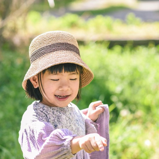 《NATURAL》kids麦わら帽子 46~48㎝ - tricot M＆Y