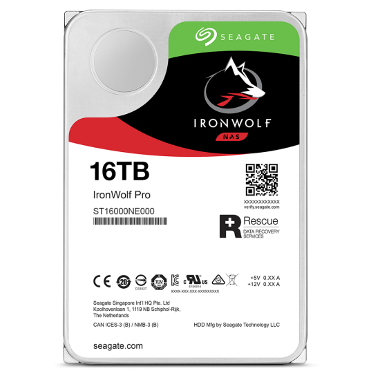 Seagate IronWolf Pro 3.5"  16TB