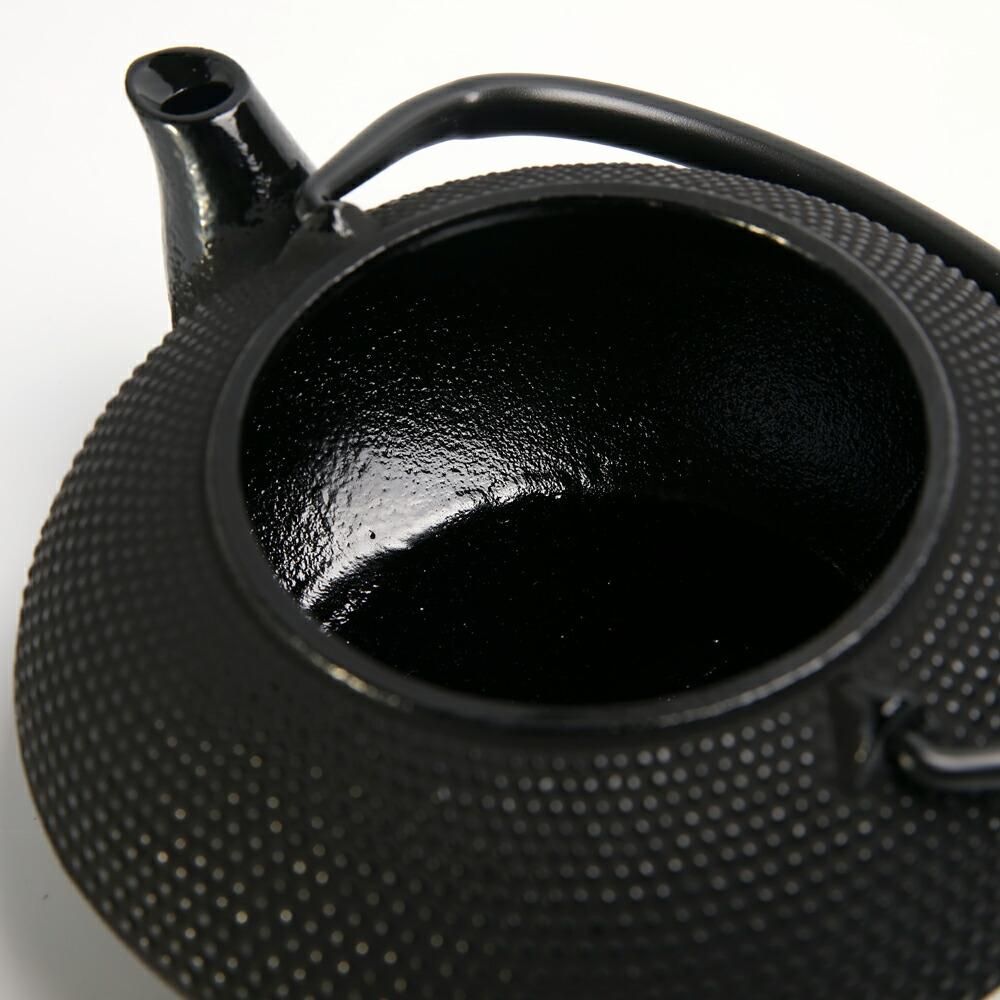 最高級手作り京都鐵器 南部鉄器 鉄急須 あられ・六角利休 瓶敷名入れ無料！＜京都匙亀