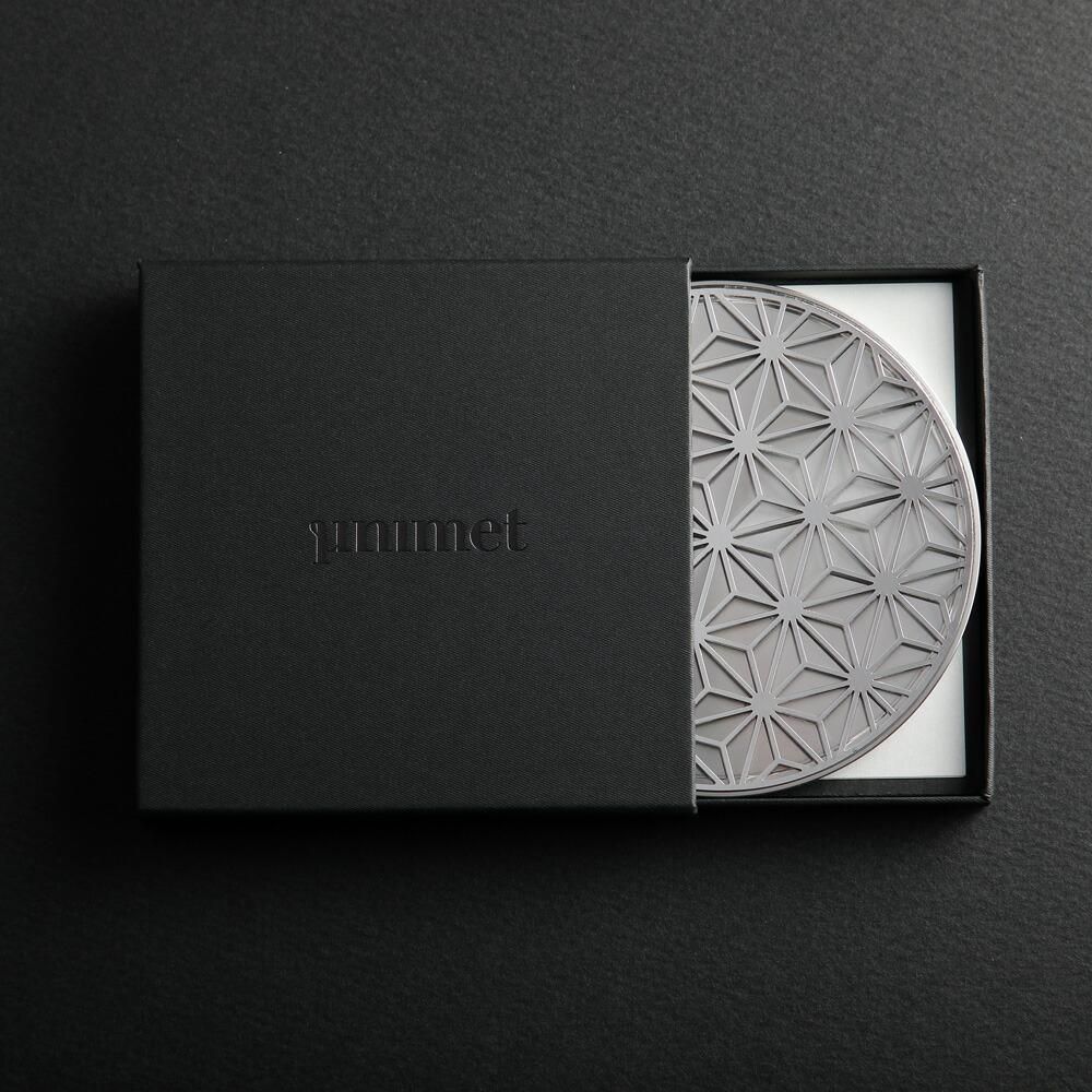 ユニメット unimet コースター ステンレス 1枚 単品 香 麻の葉