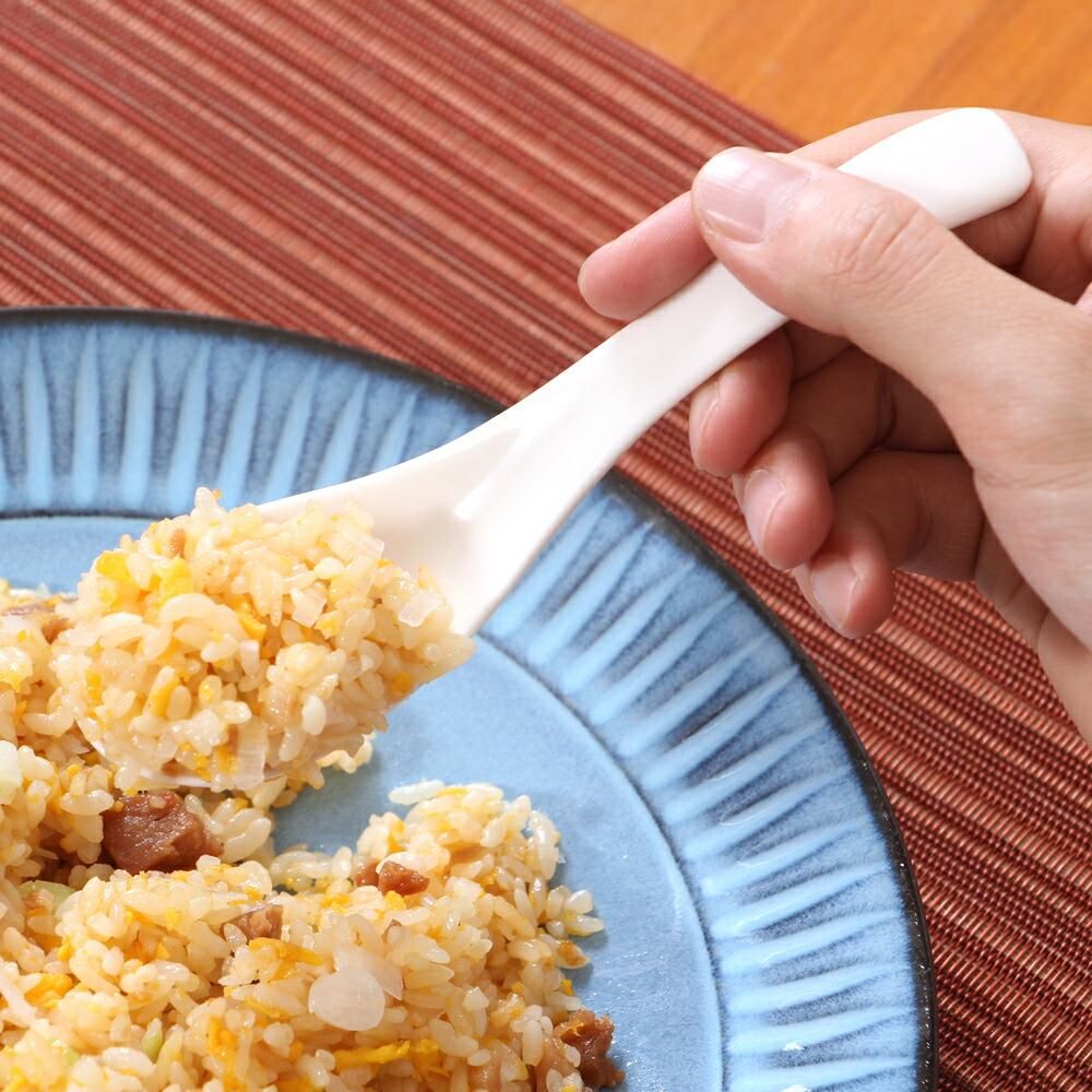 シンプルな磁器製レンゲ 中華れんげ 36Y346-44 - 京都匙亀