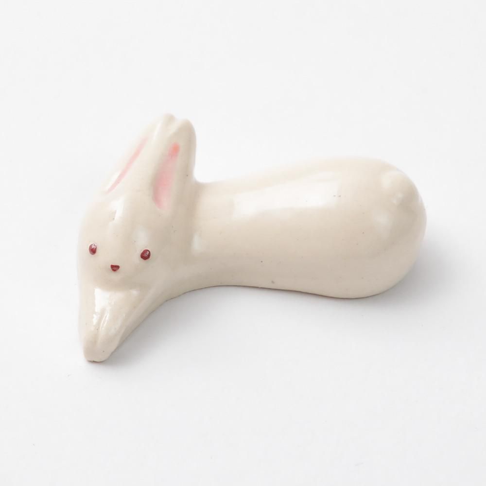 六兵衛窯 卯の年 箸置き 兎 卯 ウサギ 2個セット 陶器 清水焼 京