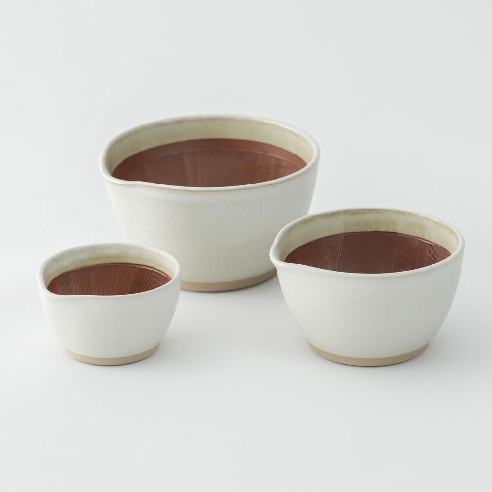 もとしげ すり鉢 小 白/黒 | もとしげのすり鉢、おろし器専門