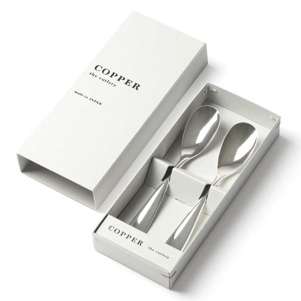 名入れ無料】COPPER the cutlery Silver mirror アイススプーン2本