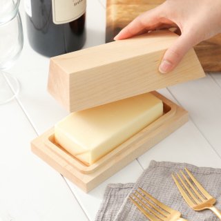 ۥ Х ϡɥ᡼ץ Das Holz Butter case