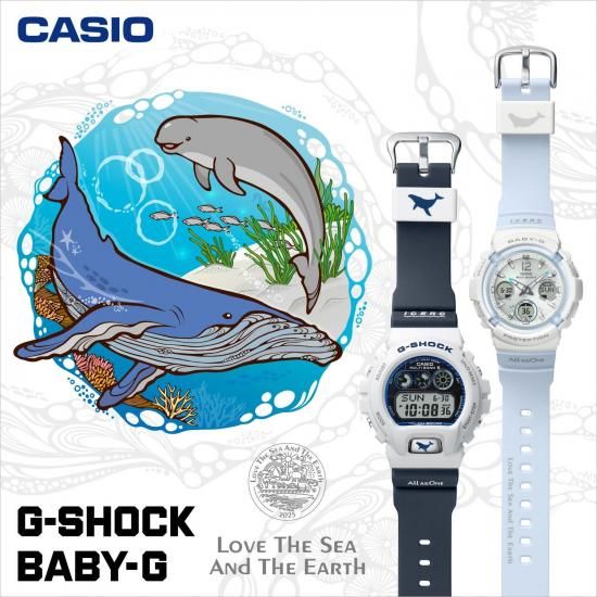 Baby-G ICERC イルカクジラ BG-1000K-2BT カシオ BABY-G ICERC Japan コラボレーションモデル 2025 BGA
