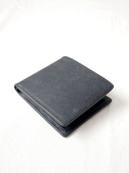 エスペラント　esperanto　プエブロレザー　二つ折り財布　ブラック