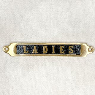 BRASS SIGN  LADIES