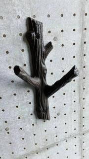 2BRANCH HOOK S ANTIQUE BROWN