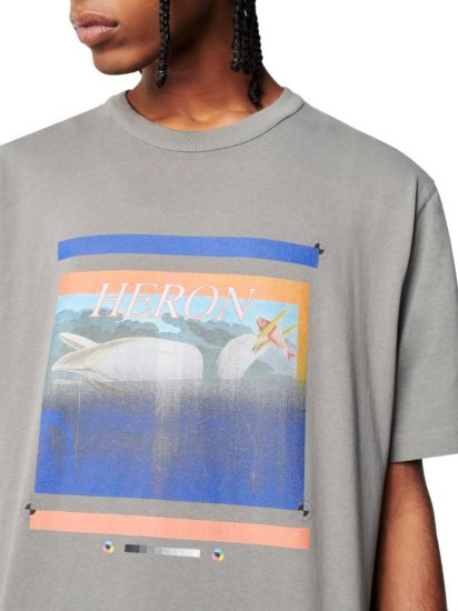 Heron Preston(ヘロンプレストン)　 MISPRINTED HERON Tシャツ 通販 | グレー / ロゴプリント