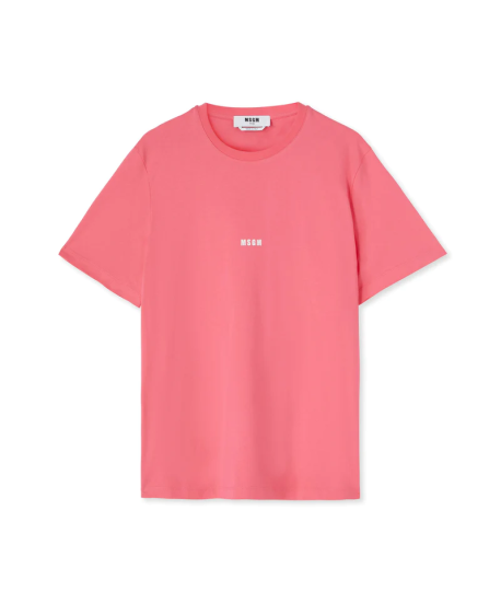 MSGM（エムエスジーエム）通販 | ソリッドカラー マイクロロゴ入り Tシャツ | ピンク | ラグジュアリーストリート