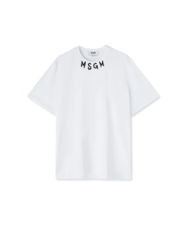 <img class='new_mark_img1' src='https://img.shop-pro.jp/img/new/icons61.gif' style='border:none;display:inline;margin:0px;padding:0px;width:auto;' />MSGMۡbrushed logo at the neckline T  ۥ磻