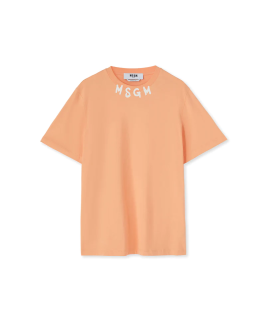 <img class='new_mark_img1' src='https://img.shop-pro.jp/img/new/icons61.gif' style='border:none;display:inline;margin:0px;padding:0px;width:auto;' />MSGMۡbrushed logo at the neckline T  