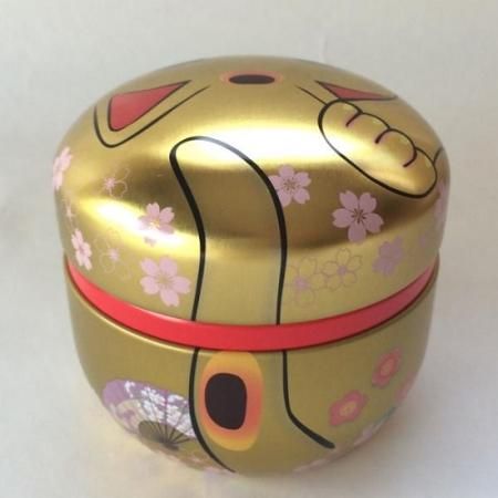 茶缶 招き猫 金 - 日本茶専門店「茶来未」オンラインショップ