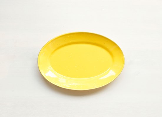 北海道のOVAL皿 幸せの黄色いお皿 （HOKKAIDO COLORS） - マリモデザインファクトリー HOKKAIDO