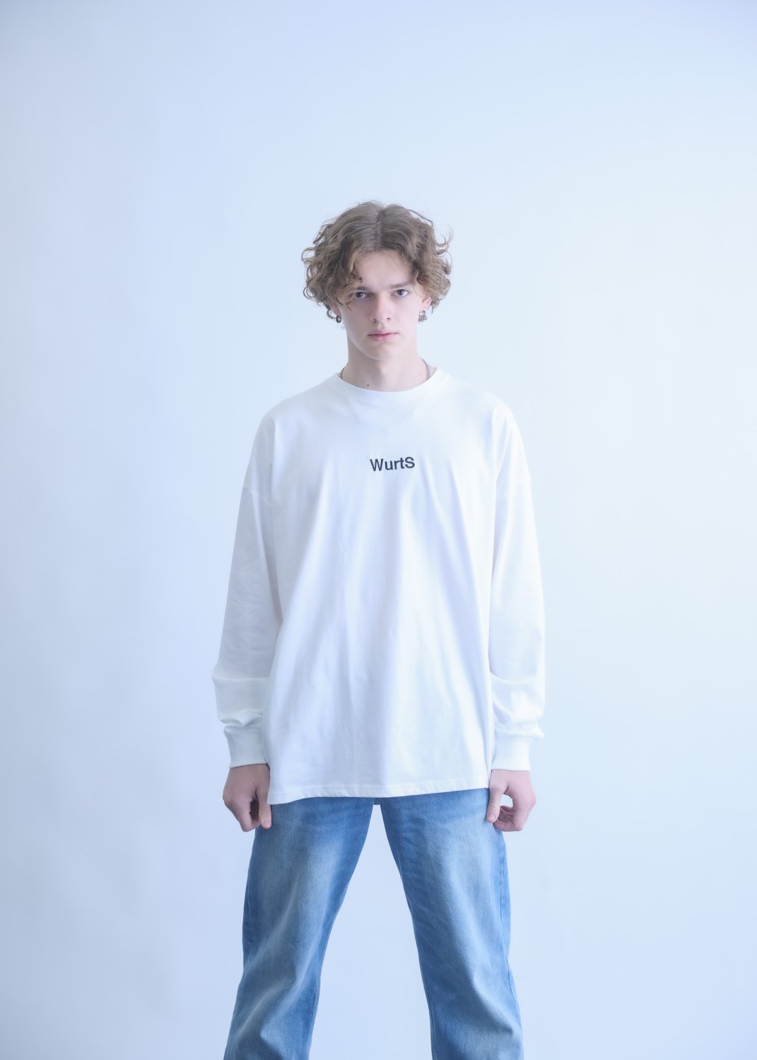 WurtS Logo Long sleeve Tee (White) - W's Store