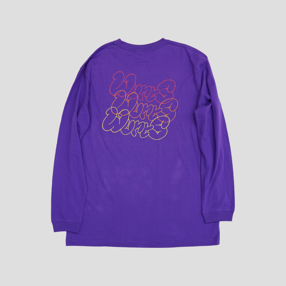 Triple Rabbit Long Sleeve Tee (Purple)