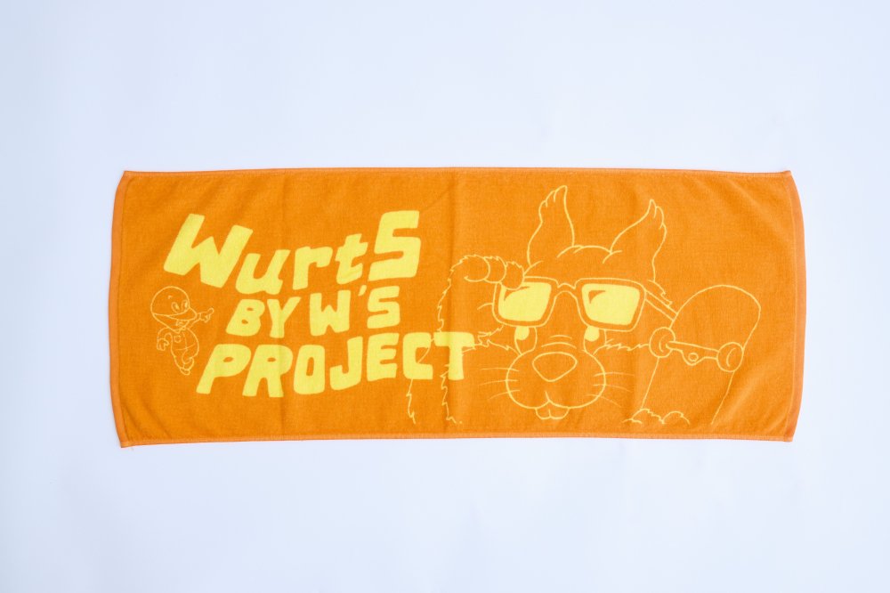 Skate Rabbit Face Towel (Orange)