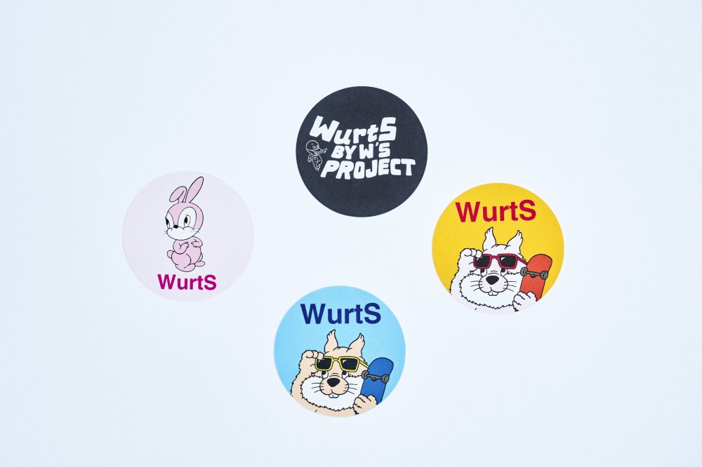 Wurts Rabbit Keychain & sticker set-