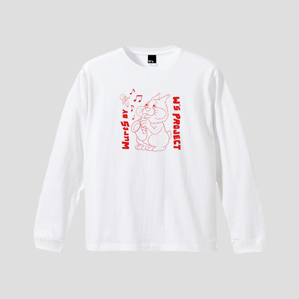 BOY MEETS Rabbit Long Sleeve Tee (White)