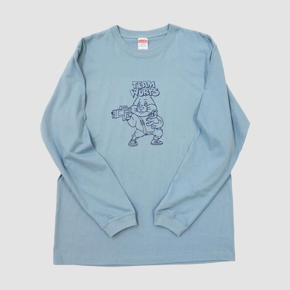 SPACE Rabbit L/S Tee (Acid Blue)