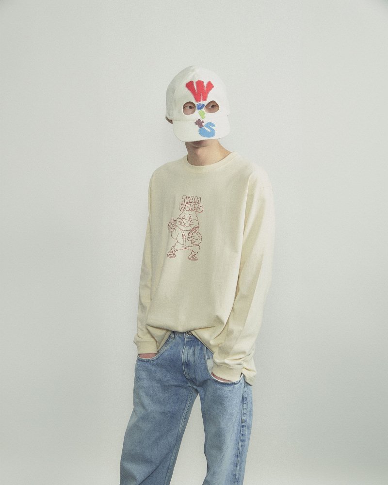 SPACE Rabbit L/S Tee (Natural)