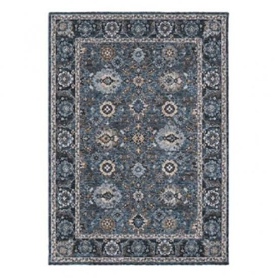 【Prevell ラグ カーペット】 | プレーベル ラグ ディーン DEAN |おしゃれなビンテージモダンデザイン・インディゴブルーが映えるエジプト製高級ラグ-2