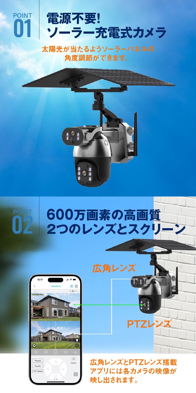 防犯カメラ | ソーラー充電4G - 防犯カメラ、防災用品専門店 FUTAWAsystem