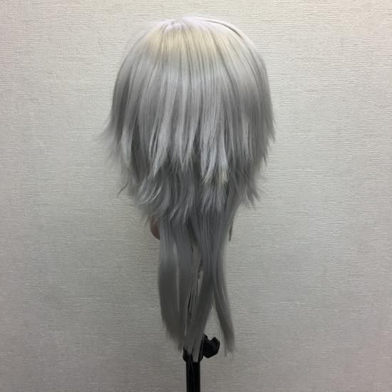 刀剣乱舞 鶴丸国永 フード汚れ 防具ほつれ ウィッグ+靴(26cm