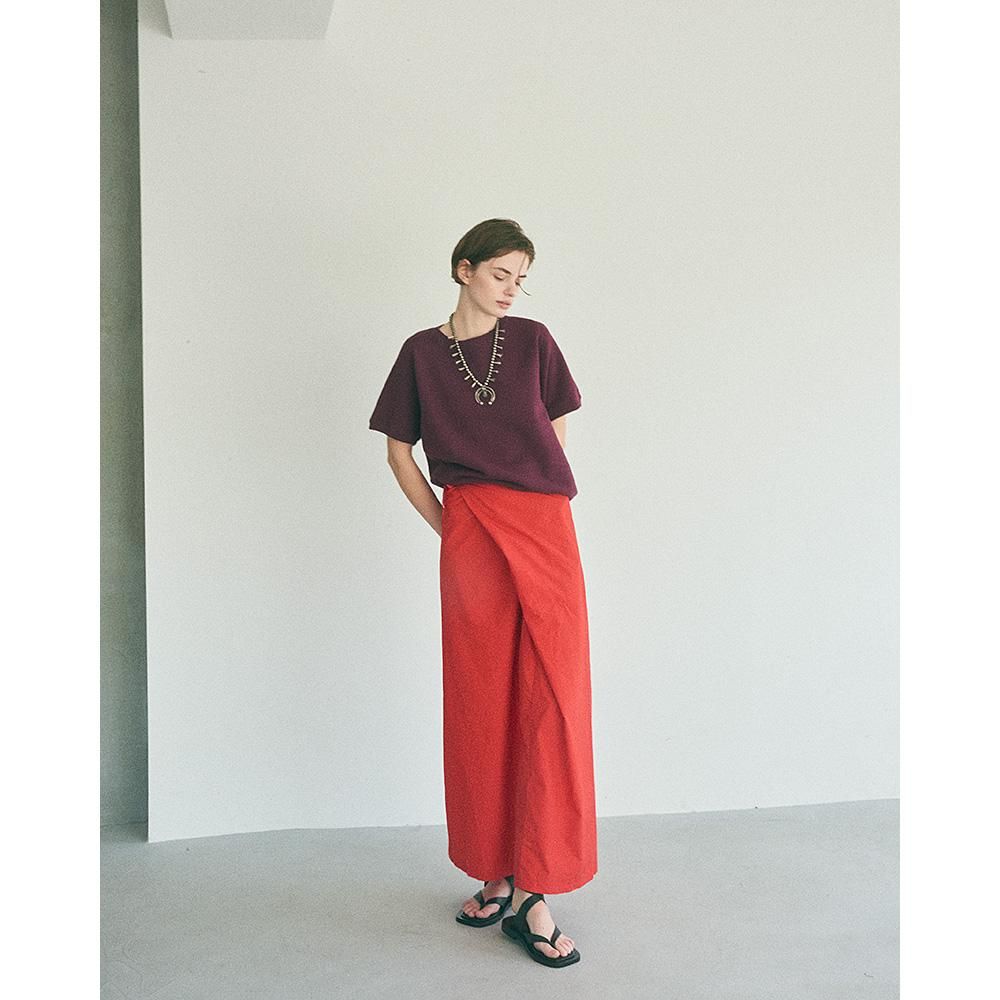 alwayssunshine 巻スカート WRAP SKIRT / RED - THE SUNNY