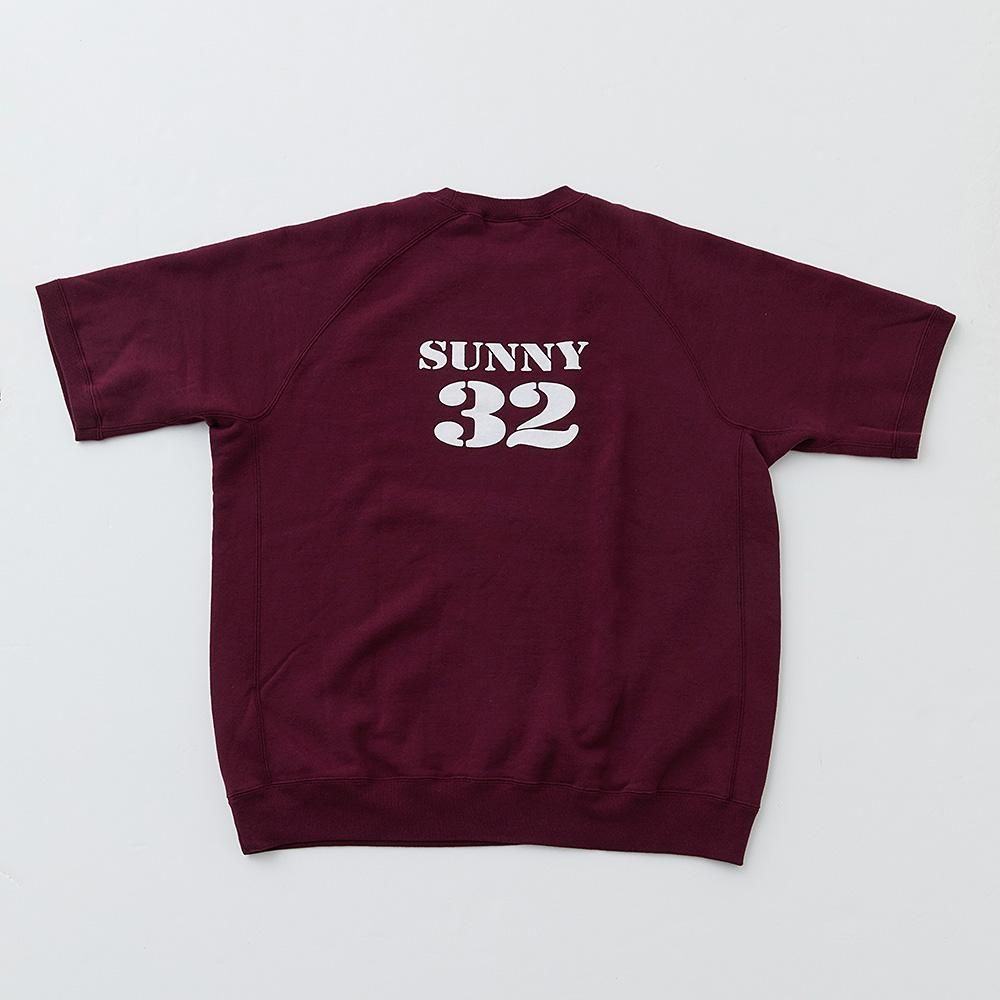 32 SWEAT S/S / WINE - THE SUNNY