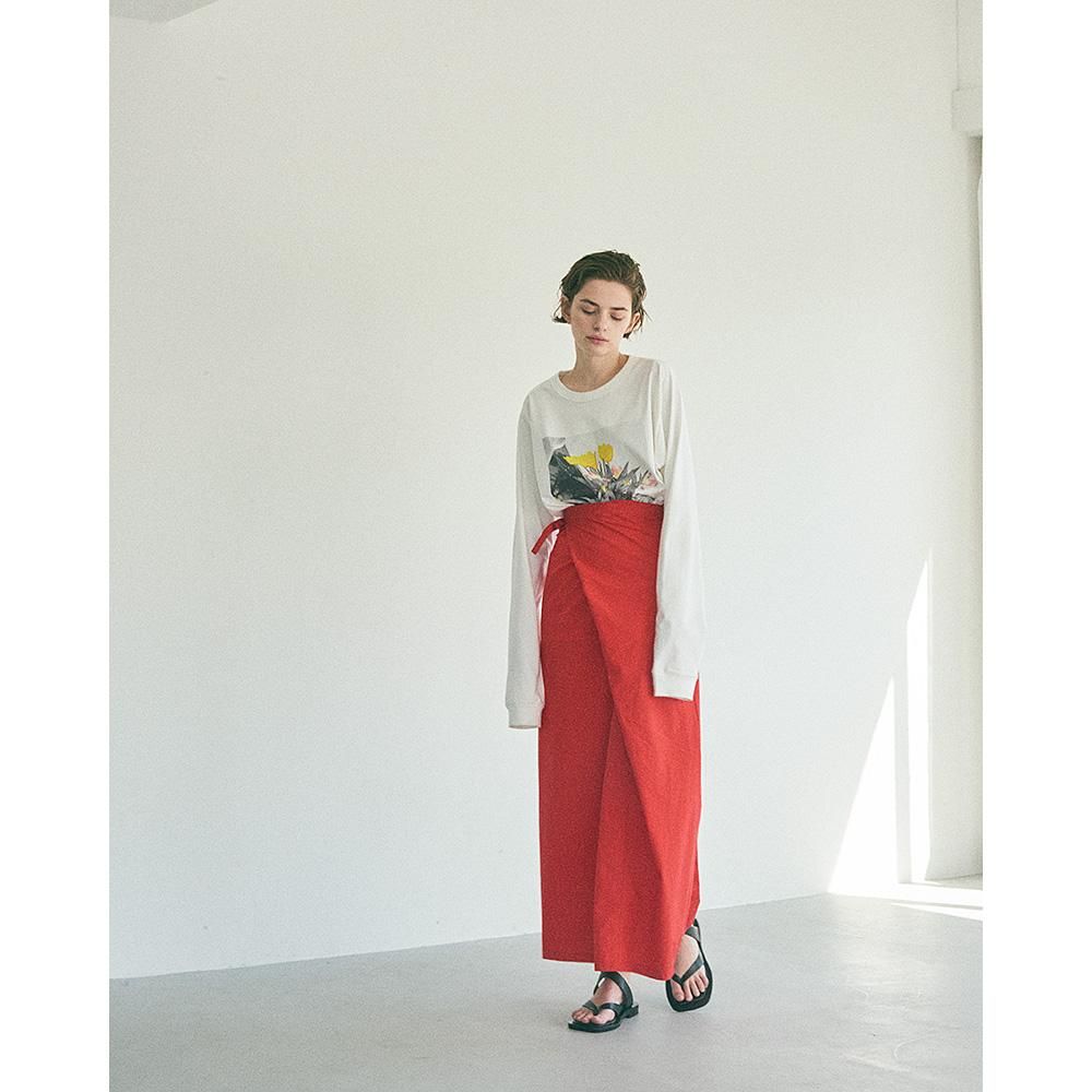 リトルスージー Wrap Skirt 巻きスカート Little Suzie リトルスージー One Shoulder Sarong Wrap Skirt