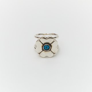 FLOWER RING / TURQUOISE