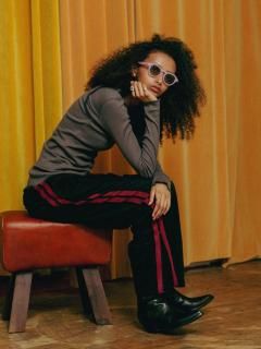 TECH SUEDE TRACK PANTS