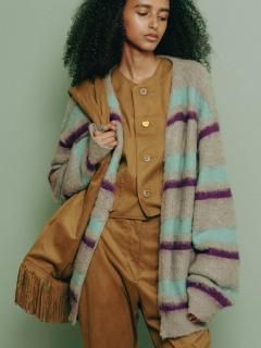 MOHAIR BOARDER CARDIGAN
