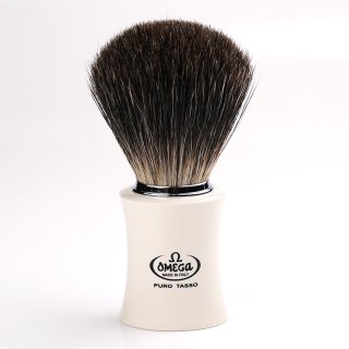 Black Badger Omega shaving brush creamy white ABS plastic handle 104mm Art.6819 ᥬ ֥åХ㡼 ABS 