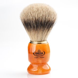 Super Badger Omega shaving brush Orenge resin handle Art.617 ѡХ㡼 󥸥ޡ֥
