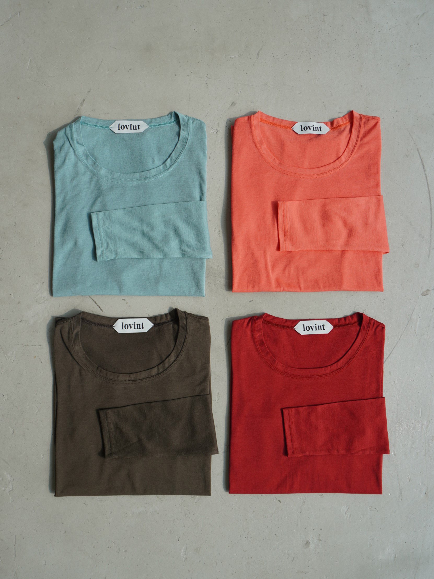 CREW NECK COLOR TOPS