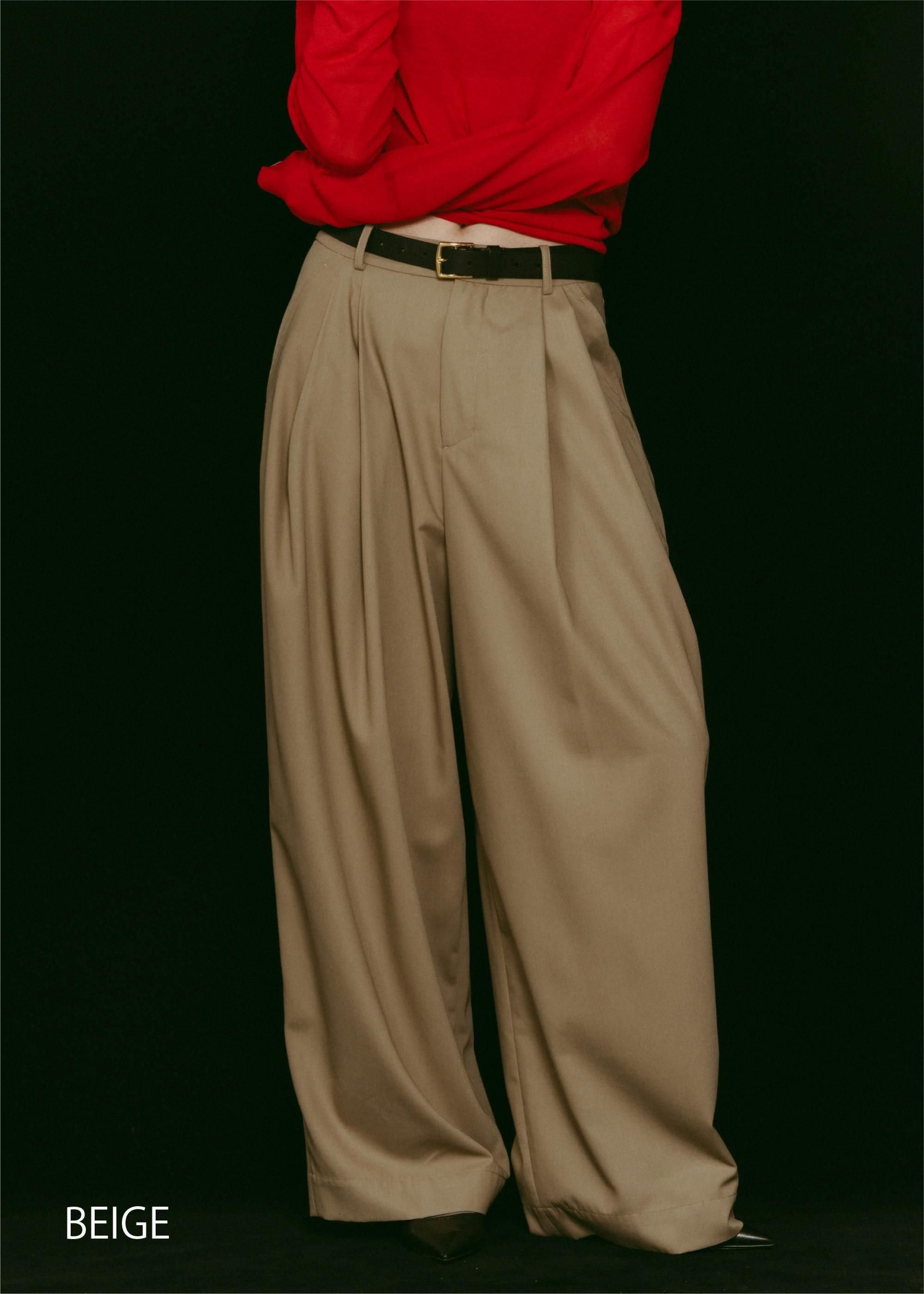 2TUCK PANTS (BASIC) - lovint